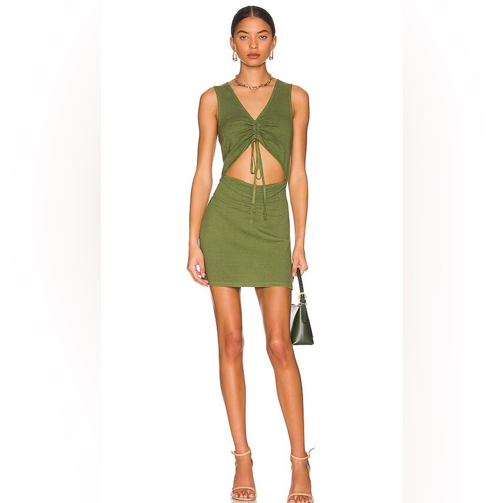 FREE PEOPLE GREEN WOMEN’S LAILA MINI DRESS SIZE-M